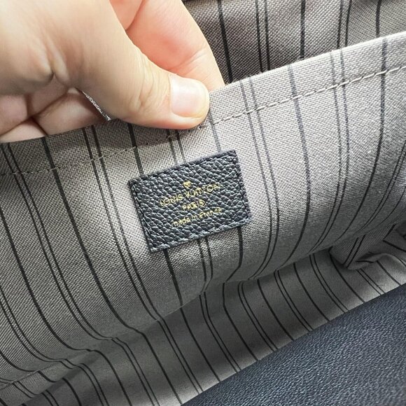 LOUIS VUITTON Montaigne Large GM Empreinte Black Shoulder Leather Bag Satchel - Picture 9 of 16